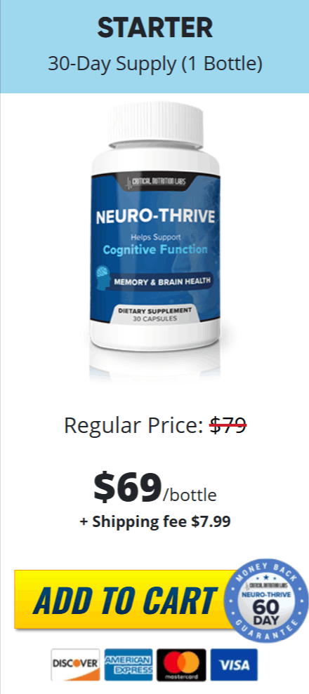 NeuroThrive order one bottle