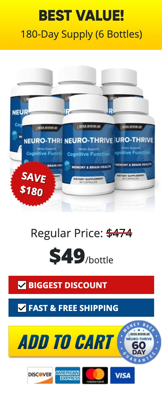 NeuroThrive order six bottles