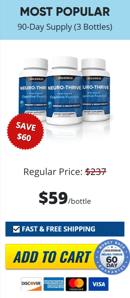 NeuroThrive order three bottles